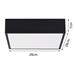 IMMAX NEO CANTO SLIM Smart stropní svítidlo 28x28cm 22W 1610lm černé Zigbee 3.0, TUYA 07237L