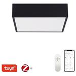 IMMAX NEO CANTO SLIM Smart stropní svítidlo 28x28cm 22W 1610lm černé Zigbee 3.0, TUYA 07237L