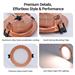 IMMAX NEO DOWN podhledové (stropní) svítidlo, 12cm, 12W, BEACON, CCT, měď/Rose gold, Wi-Fi, TUYA 07330L