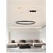 IMMAX NEO FINO NEW SMART závěsné svítidlo 1 kruh, 80cm, 60W, černé, Zigbee 3.0, TUYA 07215L