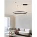 IMMAX NEO FINO NEW SMART závěsné svítidlo 1 kruh, 80cm, 60W, černé, Zigbee 3.0, TUYA 07215L