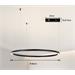 IMMAX NEO FINO NEW SMART závěsné svítidlo 1 kruh, 80cm, 60W, černé, Zigbee 3.0, TUYA 07215L