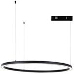IMMAX NEO FINO NEW SMART závěsné svítidlo 1 kruh, 80cm, 60W, černé, Zigbee 3.0, TUYA 07215L