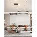 IMMAX NEO FINO NEW SMART závěsné svítidlo 2 kruhy, 60+80cm, 93W, černé, Zigbee 3.0, TUYA 07216L