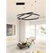IMMAX NEO FINO NEW SMART závěsné svítidlo 2 kruhy, 60+80cm, 93W, černé, Zigbee 3.0, TUYA 07216L