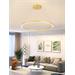 IMMAX NEO FINO SMART závěsné svítidlo 1 kruh, 80cm, 60W, zlaté, Zigbee 3.0, TUYA 07159-G80