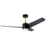 IMMAX NEO LITE BEAUTY SMART LED stropní svítidlo s ventilátorem 18W, Wi-Fi, TUYA, růžové zlato-černé 07280L