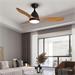 IMMAX NEO LITE FRESCO SMART stropní svítidlo s ventilátorem 18W Tuya Wi-Fi hnědo-černé 07141-B