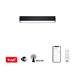 IMMAX NEO LITE LUNGO SMART stropní svítidlo 58cm 20W 1520lm, s podporou BEACON, Wi-Fi, TUYA, černé 07254L
