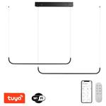 IMMAX NEO LITE PATTINI SMART závěsné svítidlo dvojité černé 56W s podporou BEACON, Wi-Fi, TUYA 07222L