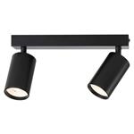 IMMAX NEO LITE PUNTO-2 SMART bodové svítidlo černé zdroj 2xGU10 6W, RGB+CCT, Wi-Fi, BEACON, TUYA 07262W