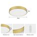 IMMAX NEO LITE SEMPLICI SMART LED stropní svítidlo zlaté 40cm 36W 2736 lm, BEACON gold, Wi-Fi, TUYA 07292L