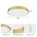 IMMAX NEO LITE SEMPLICI SMART LED stropní svítidlo zlaté 60cm 60W 4500 lm, BEACON gold, Wi-Fi, TUYA 07293L