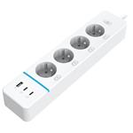 IMMAX NEO LITE SMART chytrý prodlužovací přívod/ 4x FR zásuvka/ 1x USB/ 2x USB-C/ Power delivery/ Wi-Fi/ bílý/ TU 07821L