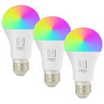 IMMAX NEO LITE SMART sada 3x žárovka LED E27 11W RGB+CCT barevná a bílá, stmívatelná, Wi-Fi 07733C