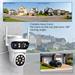 IMMAX NEO LITE SMART Security venkovní kamera TRIPLE 355° 90° P/T, Wi-Fi, IP65, ONVIF, 2MP+2MP+2MP, TUYA 07823L