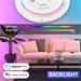 IMMAX NEO LITE TUDO SMART stropní svítidlo RGB podsvícení 60cm 65W, s podporou BEACON, Wi-Fi, TUYA, bílé 07169-W60