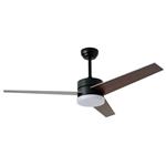 IMMAX NEO LITE VARIABLE SMART LED stropní svítidlo s ventilátorem 24W, Wi-Fi, TUYA, černo-hnědo-stříbrné 07285L