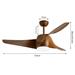 IMMAX NEO LITE WAVE SMART LED stropní svítidlo s ventilátorem 18W, Wi-Fi, TUYA, hnědé (barva dřeva) 07286L