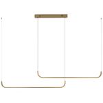 IMMAX NEO PATTINI SMART závěsné svítidlo dvojité 160-280cm, 53W, 3640lm zlaté Zigbee 3.0, TUYA 07228L