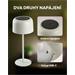 IMMAX venkovní solární LED stolní lampička CARO/ 4W/ 150lm/ CCT/ 3000K/ stmívatelná/ IP44/ bílá 08497L