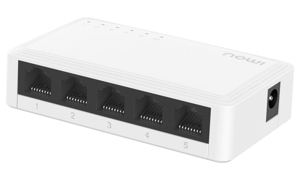 Imou by Dahua switch SG105C-V2/ 5x Gigabit port/ 10/100/1000 Mbps RJ45 ports/ 10 Gbps/ napájení DC5V1A/ č SG105C-V2-imou