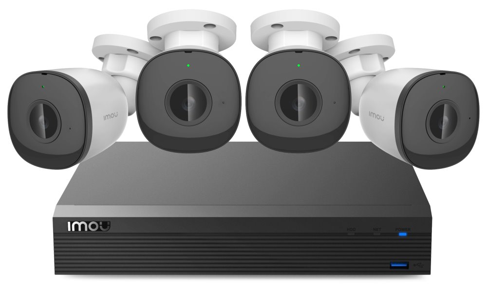 Imou PoE 1080p KIT/ 2Mpix/ 4x kamera F22A/ 1x NVR rekordér/ krytí IP67/ 1TB HDD KIT/N14P/4-F22A