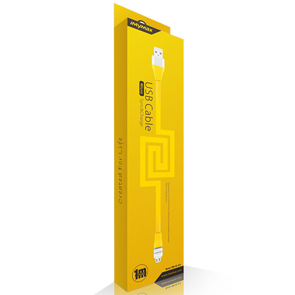 iMyMax Lovely Micro USB Cable, Yellow 472465