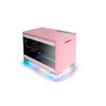 In Win A1 Plus pink, PSU 650W GOLD included, Mini ITX, TG, ARGB Fans, Qi 10W Charging