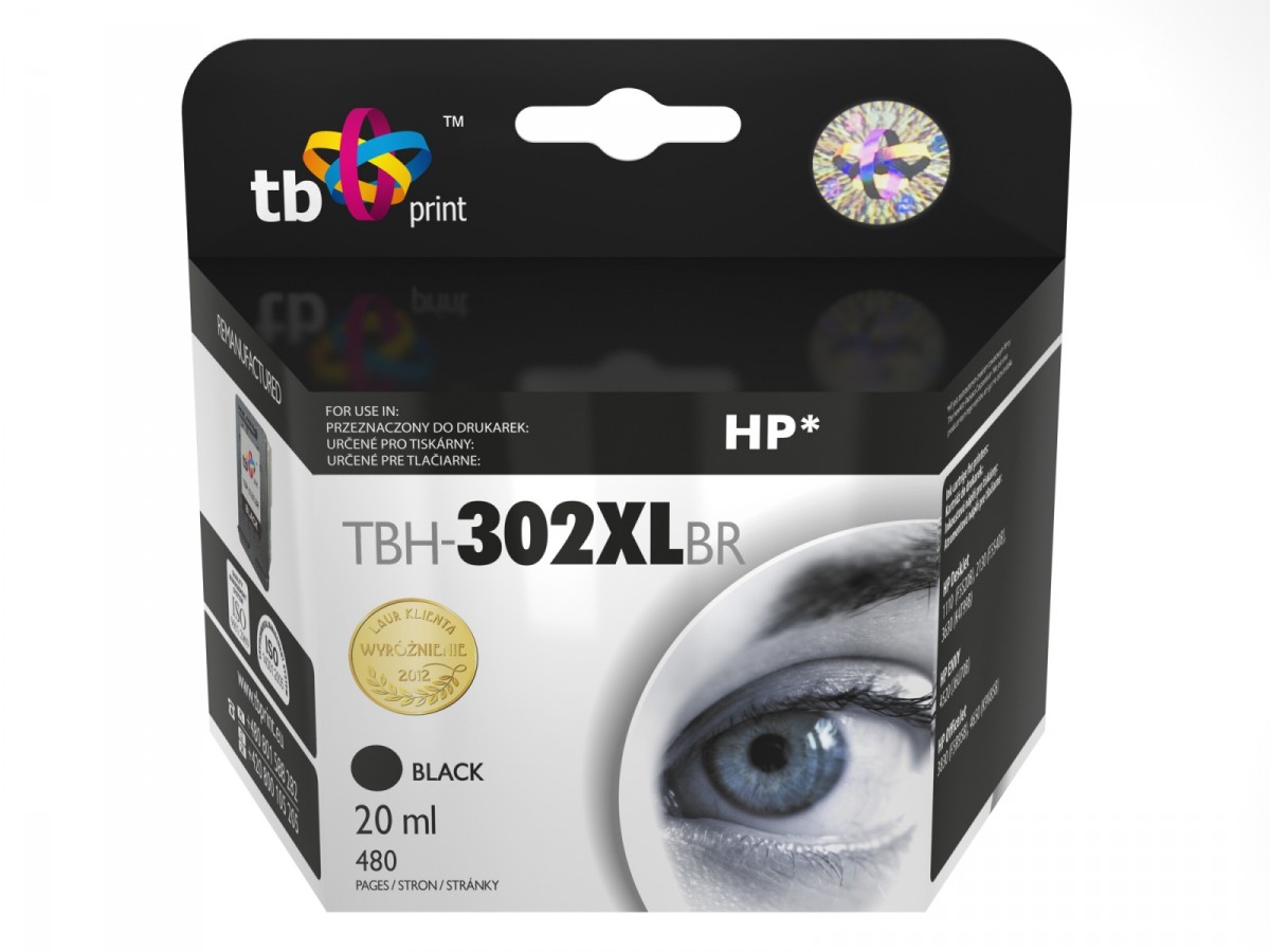 Ink. kazeta TB kompat. s HP F6U68AE, reman. TBH-302XLBR