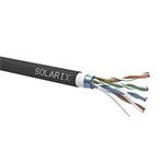 Instalační kabel Solarix CAT5E FTP PVC+PE dvojitý plášť 305m/cívka SXKD-5E-FTP-PVC+PE