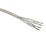 Inštalačný kábel Solarix CAT6A FFTP sivý Dca s2 d2 a1 500m SXKD-6A-FFTP-LSOH 26000038