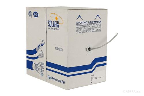 Inštalačný kábel Solarix FTP, Cat5E, drôt, LSOH, krabica 305m SXKD-5E-FTP-LSOH 27655147