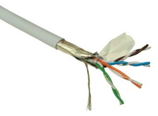 Inštalačný kábel Solarix FTP, Cat5E, licna, PVC, krabica 305m SXKL-5E-FTP-PVC-GY
