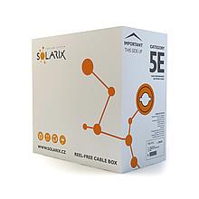 Inštalačný kábel Solarix outdoor FTP, Cat5E, drôt, PE, krabica 305m SXKD-5E-FTP-PE 27655192