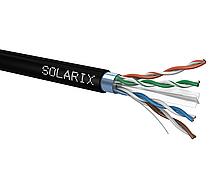 Inštalačný kábel Solarix outdoor FTP, Cat6, drôt, PE, cievka 500 m SXKD-6-FTP-PE 27655194