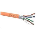 Inštalačný kábel Solarix STP, Cat6A, drôt, LSOH B2ca, cievka 500 m SXKD-6A-STP-LSOH-B2ca