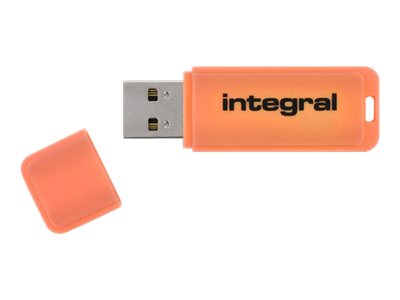 Integral Neon - Jednotka USB flash - 16 GB - USB 2.0 - oranžová INFD16GBNEONOR