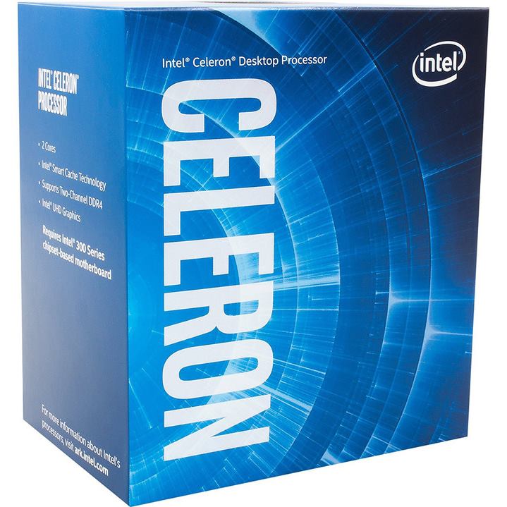 Intel Celeron G4900 - 3.1 GHz - 2 jádra - 2 vlákna - 2 MB vyrovnávací paměť - LGA1151 Socket - Box BX80684G4900