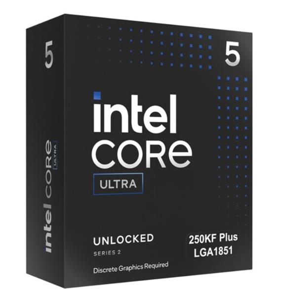 Intel® Core™Ultra 5-250KF Plus processor, 5.53GHz,30MB, LGA1851, BOX, bez chladiča BX80768250KFSA4V3