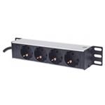 Intellinet 10" 1U Rackmount 4-Way Power Strip - German Type, rozvodný panel, 4x DE zásuvka, 1.8m kábel 714020