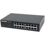 INTELLINET 16-Port Gigabit Ethernet Switch, 16-Port RJ45 10/100/1000 Mbps, IEEE 802.3az Energy Efficient Ethernet 561068