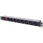 Intellinet 19" 1U Rackmount 8-Way Power Strip - German Type 713986