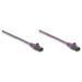 Intellinet patch kábel, Cat6, U/UTP, RJ45-Male/RJ45-Male, 1m, fialový