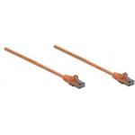Intellinet patch kábel, Cat6, U/UTP, RJ45-Male/RJ45-Male, 1m, oranžový
