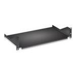 INTELLINET Polička Univerzálna 2-body uchytenia, 2U, 250 mm. max. hmotnosť do 25 kg,čierna 712507