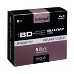 INTENSO Blu-Ray BD-RE Slim Case 25GB 5ks 5201215
