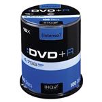 Intenso DVD+R, 4111156, 100-pack, 4.7GB, 16x, 12cm, Standard, cake box, pre archiváciu dát