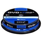 Intenso DVD+R, 4311142, 10-pack, 8,5GB, 8, 12cm, Standard, cake box, pre archiváciu dát