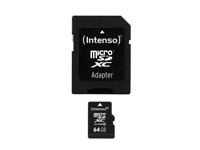 Intenso micro SD 64GB SDXC card class 10 3413490